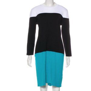Michael Kors Long Sleeve Colorblock Dress S